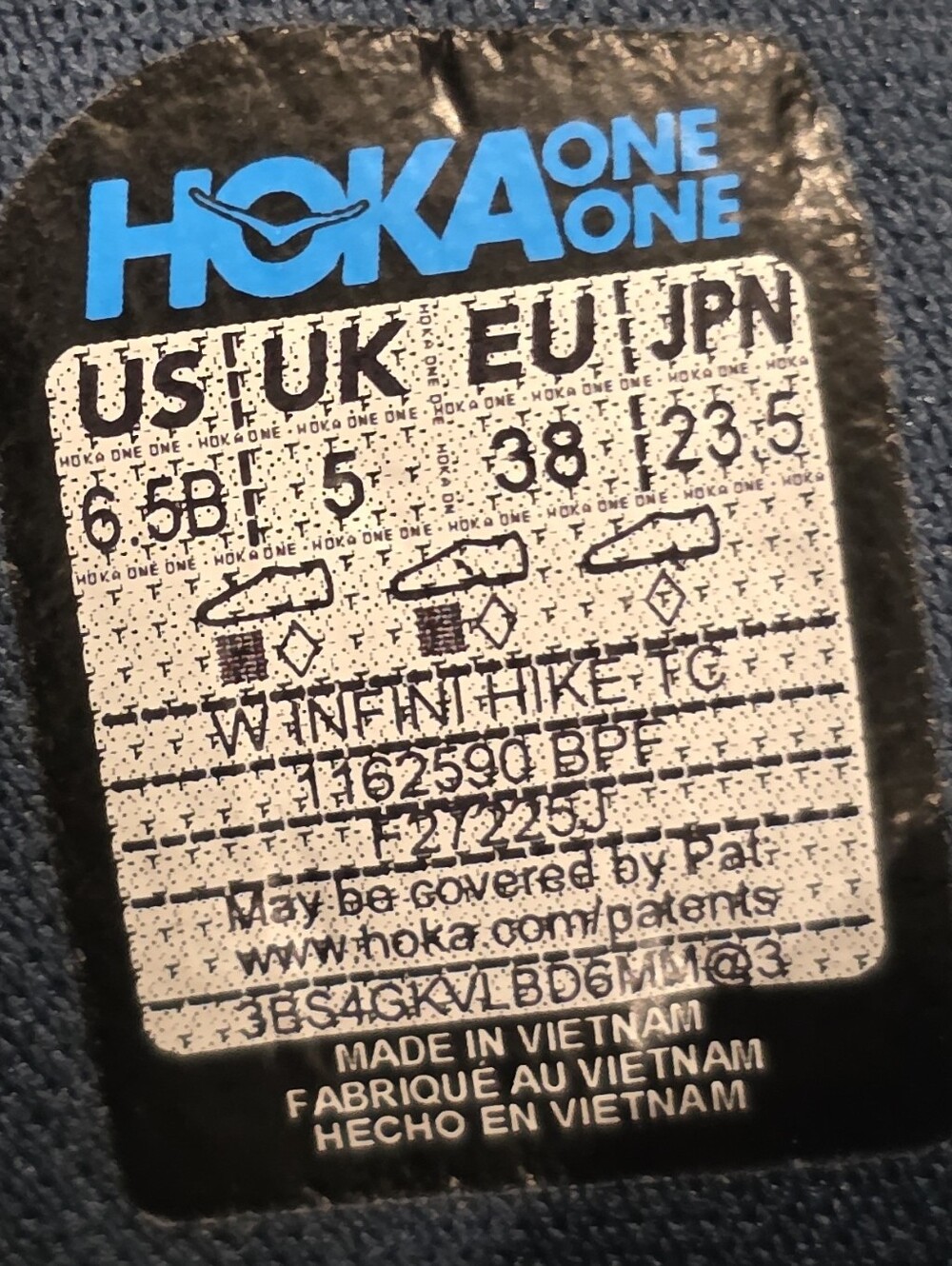 HOKA Infini Hike TC Vibram Hiking Sandals Womens 6.5 Blue Grapefruit Fit Like 7 - Picture 13 of 16